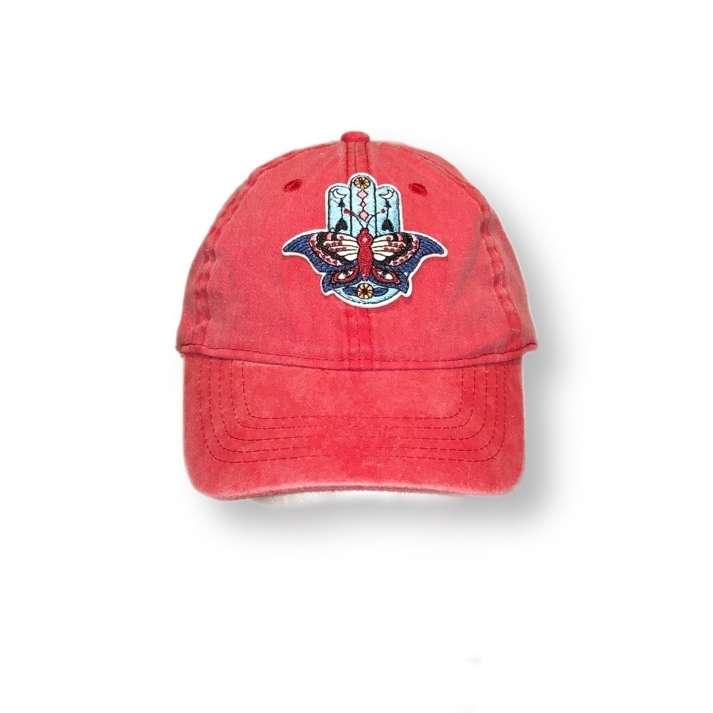 Pink Baseball Hat W/ Hamsa Patch